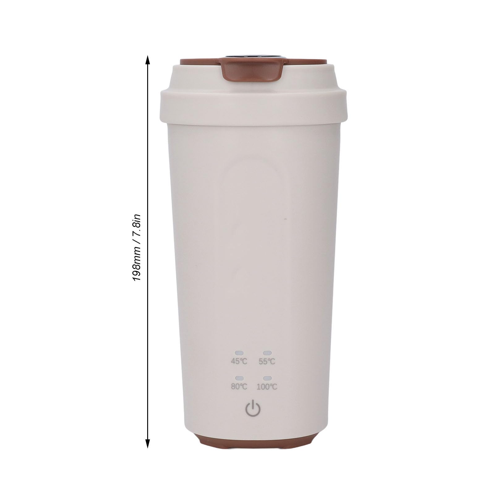 Cryfokt Bollitore Elettrico Portatile, Mini Biberon Isolato da 500 Ml per la Preparazione Rapida degli Alimenti per Bambini per i Viaggiatori, Acciaio Inossidabile
