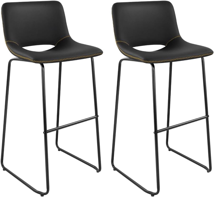 KKTONER Bar Stools Set of 2 Dining Chairs Counter Height