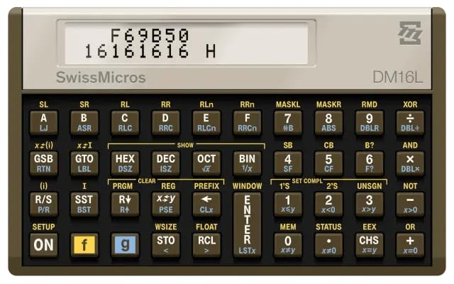 電卓m Amazon.co.jp: SwissMicros DM16L プログラマー用電卓 - 高度なRPN電卓