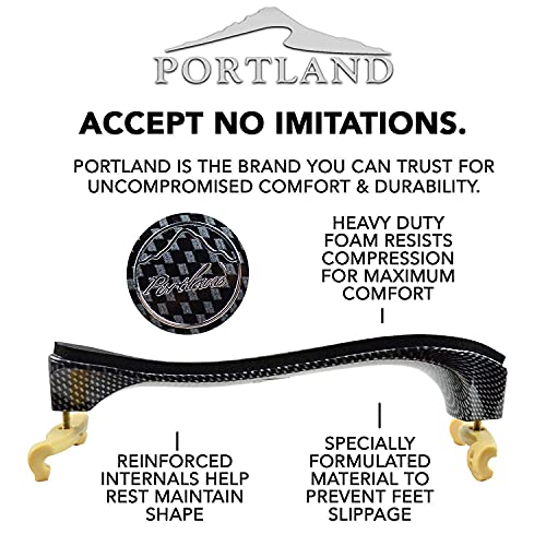 Portland Carbon Fiber Design Violin Shoulder Rest (3/4-4/4) #TOP1