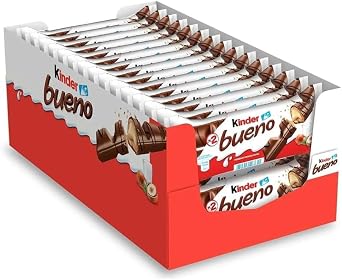Ferrero Kinder Bueno 43g X 30pcs Kinder Bueno Chocolate Chocolate Bar ASMR YOUTUBE Parallel Import