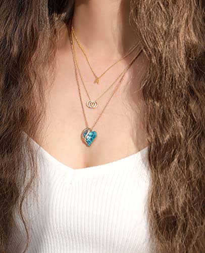 Leafael Initial 18K Gold Dipped Handmade Hypoallergenic Dainty Necklace Personalized Message Card Letter Charm Choker, A, Made In Korea, Jewelry Gifts For Women Girls #TOP5