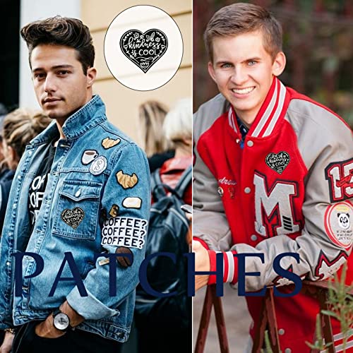 Wikineon Iron On Embroidered Patch, Punk Cool Black Heart Patch - Embroidered Applique Badge Iron On/Sew On Diy Clothing Accessories, Perfect For Backpack, Clothes, Hats & Jeans #TOP5