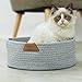 QYdress Round Cave Cat Bed Small Dog Pet Bed Cat Scratcher Scratching...