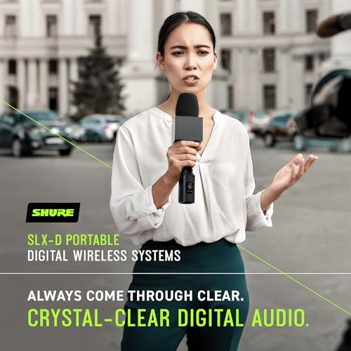 Image of Shure SLXD35 Portable Digital Wireless Plug-On System with SLXD3 Plug-On Transmitter and SLXD5 Single-Channel Portable Receiver | J52 Band (SLXD35-J52)