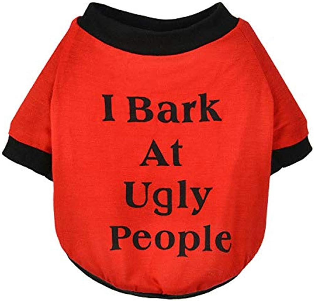 Clopon Pet's Cute Printed Shirts Funny Dogs Shirts Festival Party Tops Puppy Apparel