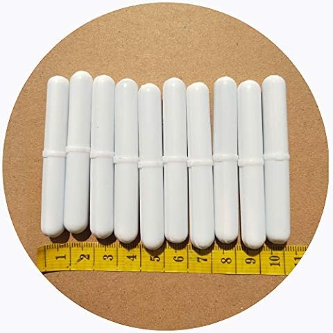 Laboratory Magnetic Stir Bars PTFE Magnetic Stirrer Mixer Stir Bars Stiring Rod (Diameter 10mm,Length 70mm) Spinbar Stirring,3 PCS Cover
