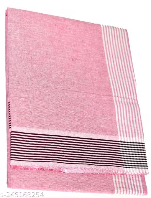 Image of Men's Cotton Lungi | Traditional Indian Wear | Soft & Breathable Checked Lungis for Daily Comfort, Home Wear & Casual Use | Free Size Wrap
