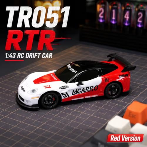 Master 1/43 Scale Mini RC Drift Car 4WD with Proportional Steering Remote Control - Image 4