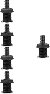 iplusmile 5 Piezas Salida de para reemplazo respiradero drenaje bloque de conexiones para yates emisario de del inferior abdominales Negro