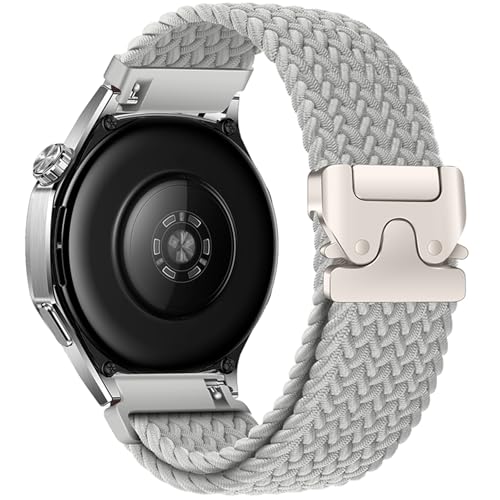 Image of XMUXI 22mm Watch Band Compatible with Huawei Watch GT6 GT5 /GT 4 46mm Nylon Strap Huawei Watch 4 Band for GTR 4 Venu 2 /3,Vivoactive 4 Braided Watch Belt Parachute Metal Clasp(No Watch)