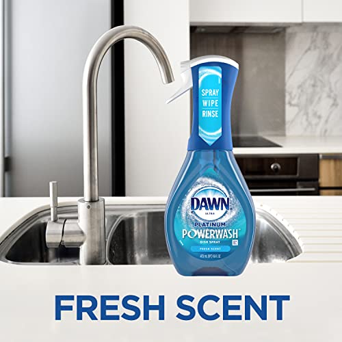 Dawn Powerwash Spray, Dish Soap, Dishwashing Liquid, Fresh, 1 Starter Kit + 3 Refills, 4x16 Fl Oz - image 8