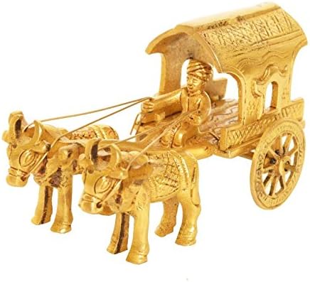 Aakrati Brass Made Bullock Cart