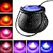 Price comparison product image Halloween Mist Maker,Black Cauldron with Witch Jar Atomizer Lamp with 12 LED Light Color Change Fogger Mist Maker Mini Candy Cauldron Decor for Halloween Theme Party Prom Prop (Zinc Alloy)