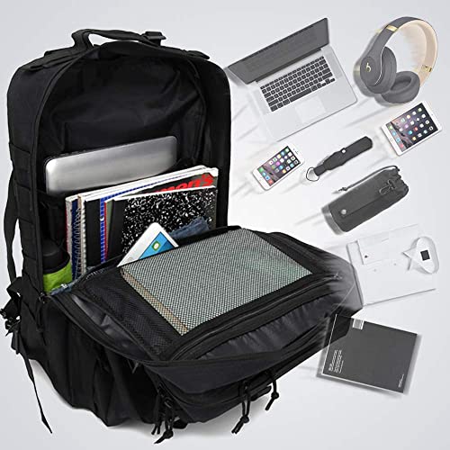 Monoki Military Tactical Backpack For Men, Large Army 3 Day Assault Pack, Molle Bag Rucksack, Emergency Backpack, Range Bag #TOP3
