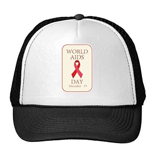 Gorra de lazo rojo contra el VIH ajustable para concienciación del SIDA en niños