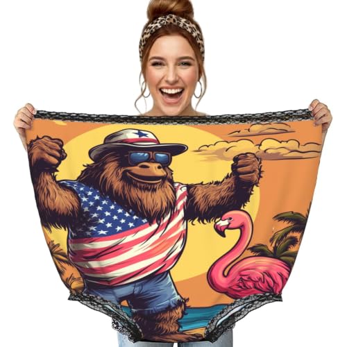 Culotte surdimensionnée de grand-mère Sasquatch Flamingo cadeau rigolo Augenstern America