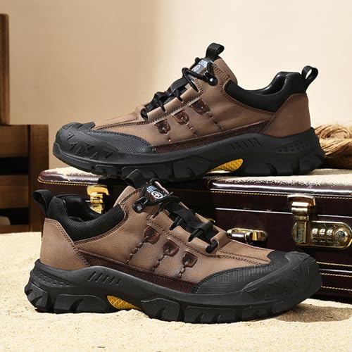 Men's Fashion Hiking Shoes Comfort Platform Anti-Collision Toe Cap Lace-Up Anti-Slip Wear-Resistant Sneakers for Trail Travel Outdoor3