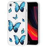 Coque de téléphone portable pour iPhone 7, bord flexible en TPU et technologie de coussin d'air pour une protection fiable d'absorption des chocs ; bord surélevé pour plus de protection de l'appareil photo et de l'écran ;