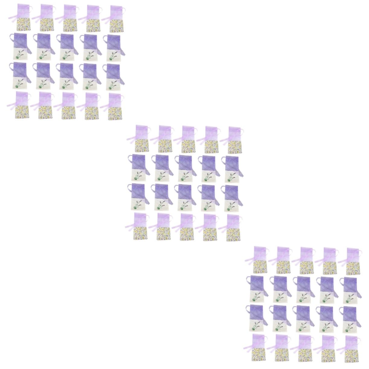 Healeved 3 Set Di Sacchetti Di Mussola Per Piccole Borse Sacchetti Di Lavanda Sacchetti Di Profumo Con Coulisse Per Guardaroba Sacchetti Per Bomboniere 20 Pezzi*3