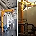 Jib Crane Free Standing Jib Crane with Electric Hoist, 360 Degree Rotation, Heavy Duty Column Mounted Jib Crane for Industrial Material Handling