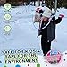 WOWMAZING Giant Bubble Kit Winter – Bubble Wand, 2 Big Bubbles Mix Pouches, 8 Cold-Activated Stickers for Outdoor Winter Fun |Bubbles Made in USA