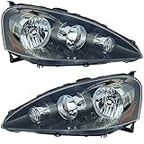 1A Auto Headlights Headlamps Left & Right Pair Set for 05-06 Acura RSX