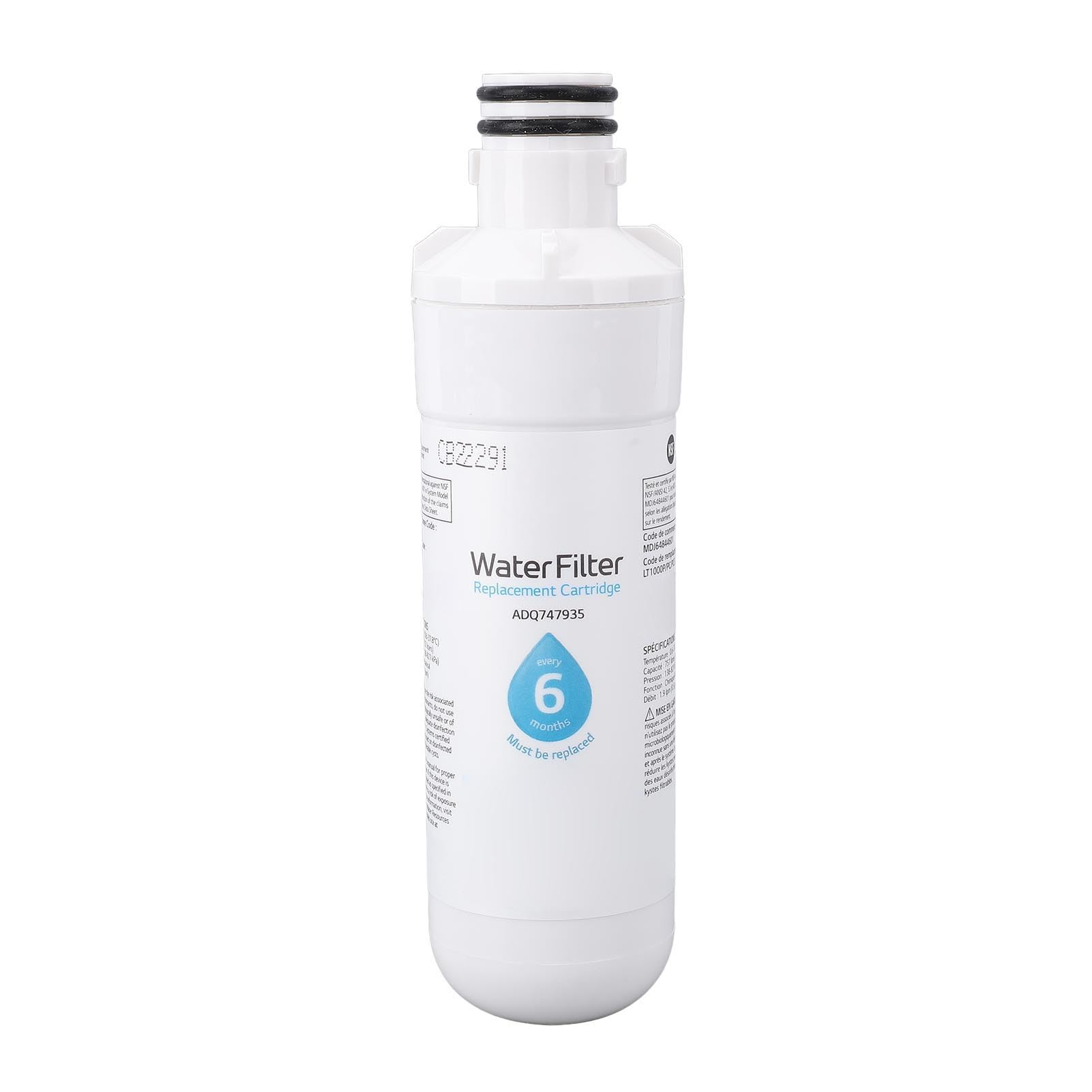 VBESTLIFE Filtre à Eau de Remplacement ADQ747935 pour Réfrigérateurs LT1000PC, Filtre à Eau de Réfrigérateur à Charbon Actif D'une Durée de Vie de 6 à 12 Mois