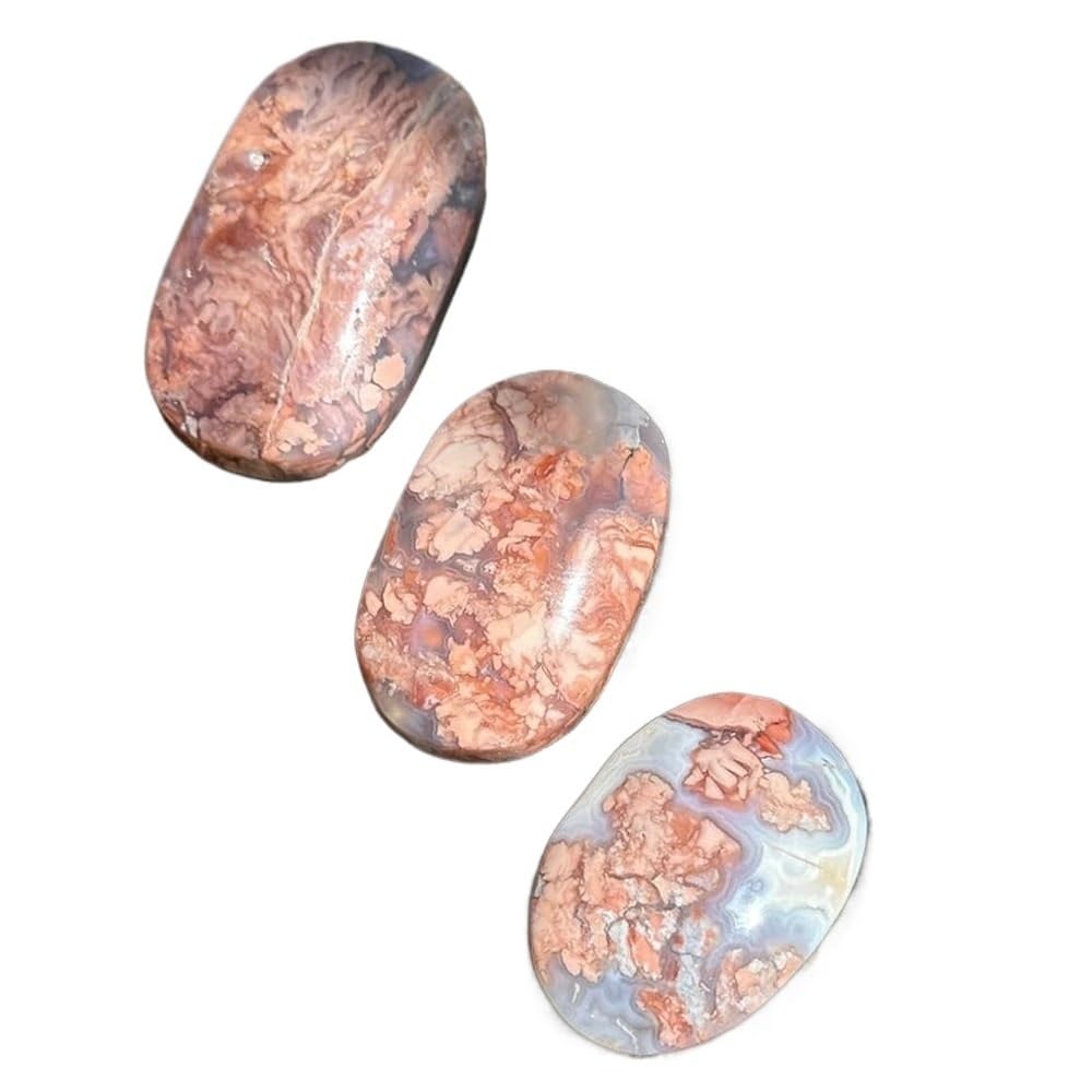 YLQUXEUV 1pc 50-100g Palm Stone Beautiful Agate Worry Stone