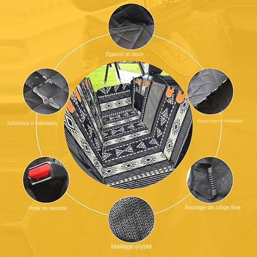 Housse de protection auto pour chien finis les poils sur le siège - 5