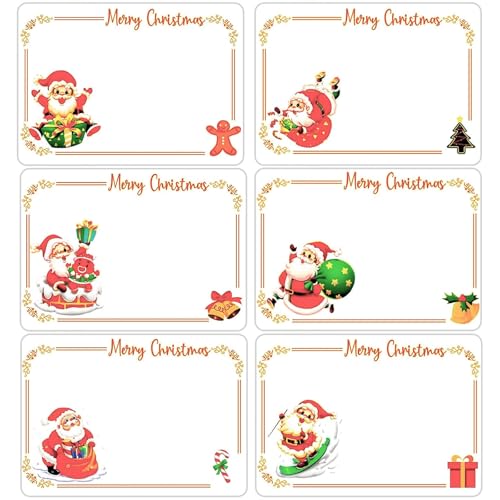 Christmas Labels Stickers 120Pcs Christmas Self Adhesive Stickers & Tags