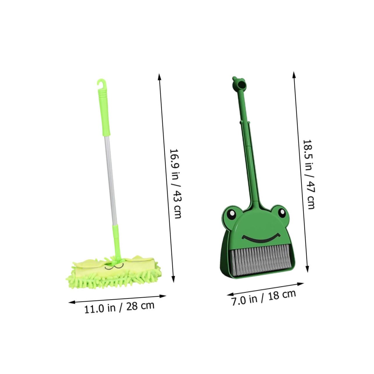 PRETYZOOM Mini Broom Dustpan Mop Set Boys and Girls Play Cleaning Tools Toddler Broom for Boys and Girls Child's Cleaning Set Develop Hand-Eye Coordination
