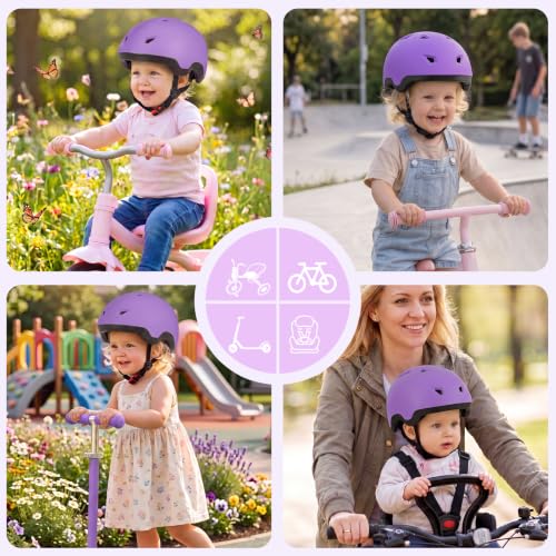 Image of Toddler Helmet, Adjustable Kids Bike Helmet for Ages 1-3-8