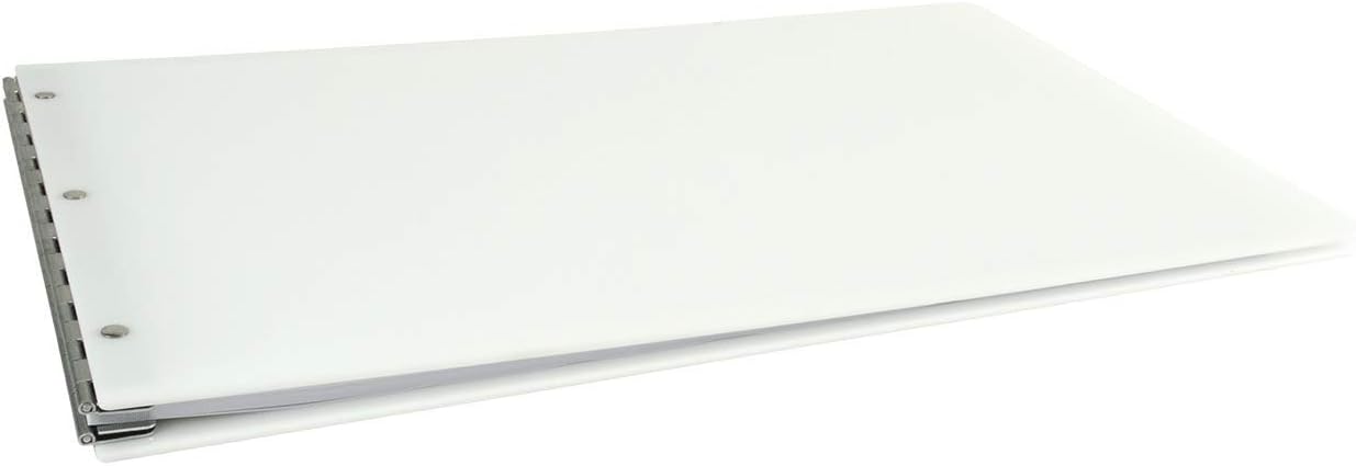 11x17 Screw Post Binder Acrylic Panel with Fixed Posts Red