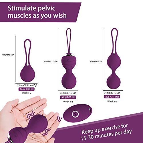 image for Abandship Kegel Exercise Weights for Women - Ben Wa Kegel Balls for Be
