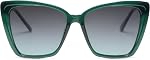 SOJOS Trendy Polarized Sunglasses For Women Retro Womens Oversized Square Cat Eye Sun Glasses UV Protection SJ2206