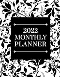 creative sb x fi drivers windows 7  2022 Monthly Planner  8.5 x 11  Black and White Floral Design: 12 Monthly Calendars, Lined Pages for Notes and Monthly Goal Setting Pages