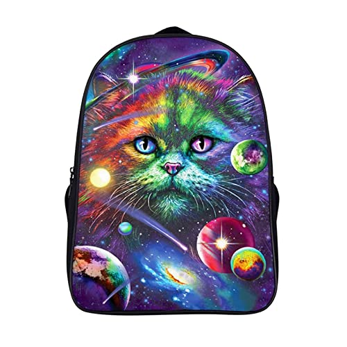 Sac à dos d'école allégeant la charge des enfants avec son grand format chat 3D