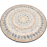 OUTLIV. Mosaik Gartentisch rund Schwarz