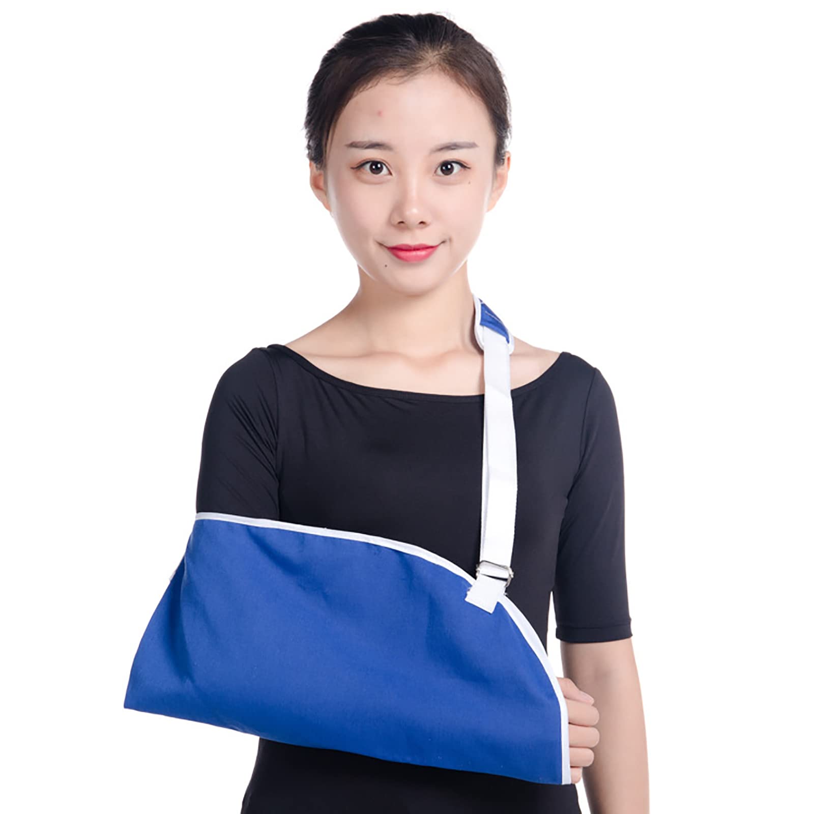 Cabestrillo para el Brazo para Lesiones en el Hombro: Manguito rotador desgarrado, cirugía de muñeca y Codo con Correas de Soporte de Brazo Acolchadas Ajustables,Blue