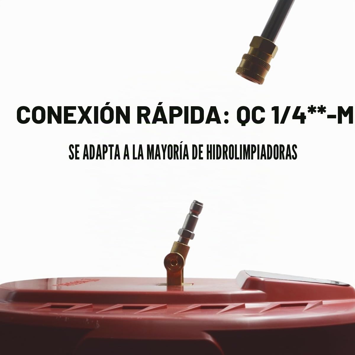✦ Limpiador de Superficies a presión ✦ 3300 PSI Estropajo con Dos boquillas giratorias, Conector de Acoplamiento rápido de ¼, Adecuada para Superficies Verticales y horizontales (SB000-PSC02)