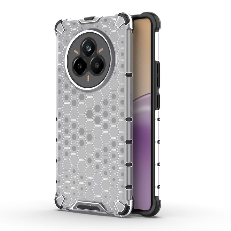 Image of Plastic Bumper Back Case Cover for Realme 14 Pro 5G (Transparent)