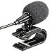 FingerLakes Car Microphone Mic Universal Fit for 2.5mm and 3.5mm Bluetooth Enabled Receivers Stereo Player Head Unit Radio GPS Navagation with Included Adapter, Black (FL71)