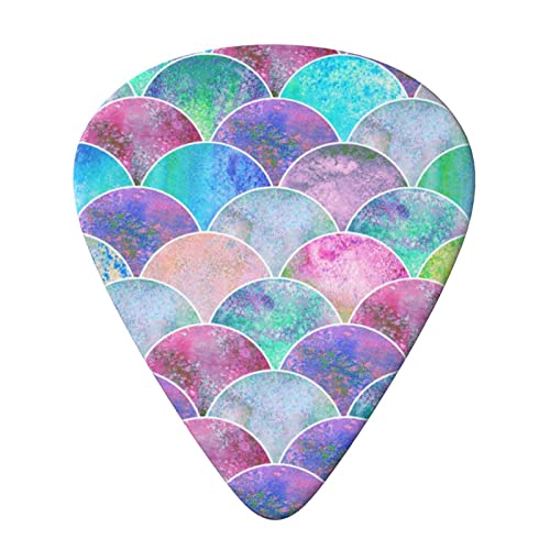 Lot de 6 médiators aquarelle imprimés écailles de poisson pour guitare acoustique et guitare électrique - Les Beatles, Paul McCartney, John Lennon, RIngo Starr, George Harrison Lot de 6 médiators aquarelle imprimés écailles de poisson pour guitare acoustique et guitare électrique – Image 4