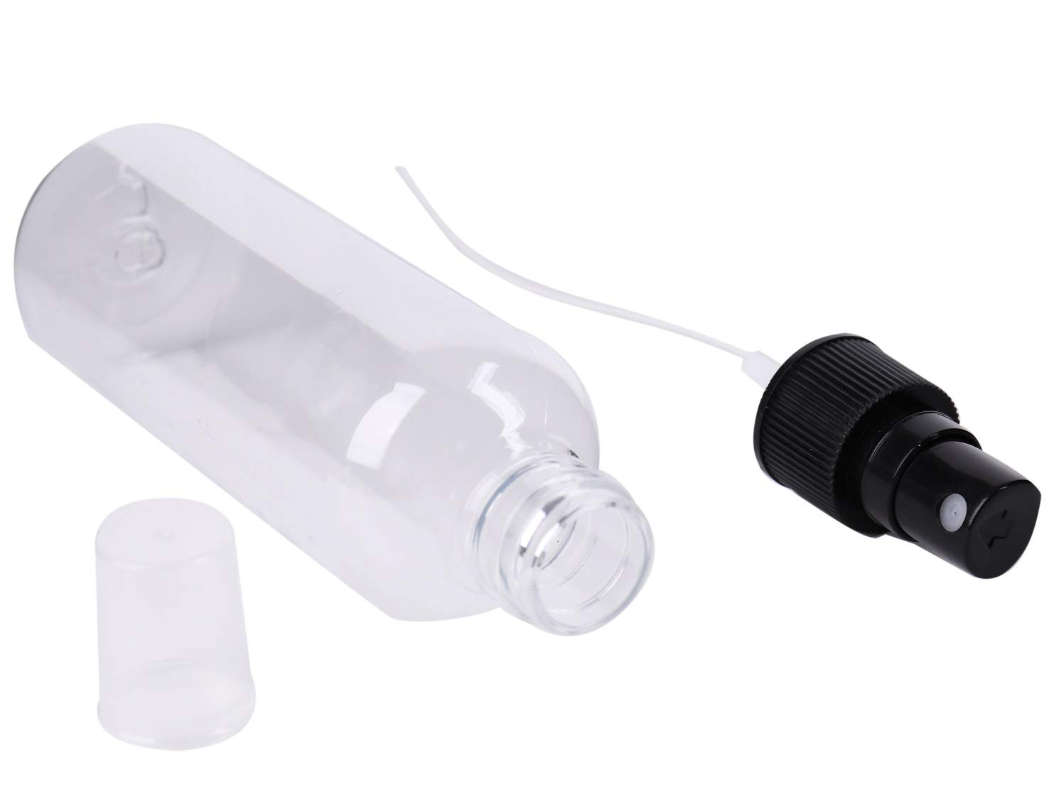 HAYAN Sprühflaschen-Set – 3 Stück (30 Ml & 60 Ml), Feiner Nebel, Durchsichtig, Auslaufsicher