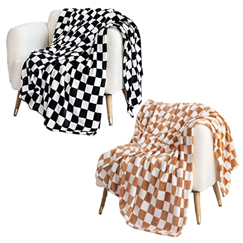 Couverture canapé damier pour vos soirées cocooning au salon