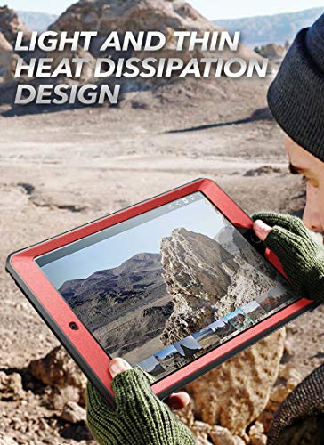 Image of SUPCASE Designed for iPad 10.2 2019 Case, [Unicorn Beetle Pro Series] with Built-in Screen Protector and Dual Layer Full Body Rugged Protective Case for iPad 7th Generation (MetallicRed)