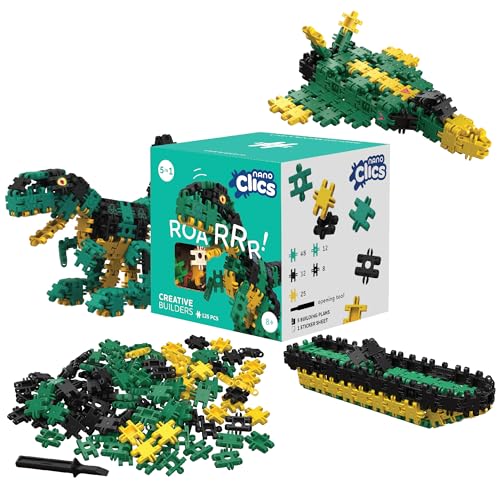 Nano Clics Creative Builders 125, Jouet de Construction pour Les Enfants à partir de 8 Ans, Jouet éducatif créatif dans Un Ensemble de 125 pièces, Blocs de...