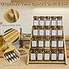 Amazon.com: Bamboo Spice Rack Organizer - 3 Tier Foldable Wooden Spice ...