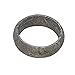 Handcrafted Meteorite Ring, 7.8mm Width, Natural Westenden Pattern, Altai Iron (Size: 10)